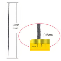 25pcs PLENDAY 24" SE Synthetic Dreadlocks, Soft 0.6cm Thick Thin Single Ended Crochet Hair Extensions, Low Temperature Fiber, Unisex Adult