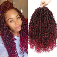 Goddess Passion Twist Crochet Hair 14 Inch 3 Packs Passion Twist Crochet Hair With Curly Ends Boho Style Passion Twist Hair Pre Twisted Short Twist Hair Crochet Braids For Women