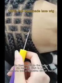 Embroidered Full Double Lace Woven Wig Cap, DIY Wig Cap For Crochet Hair Extensions, Crochet Wig Cap With Baby Hair, Wig Sewing Crochet Wig Cap Square Base