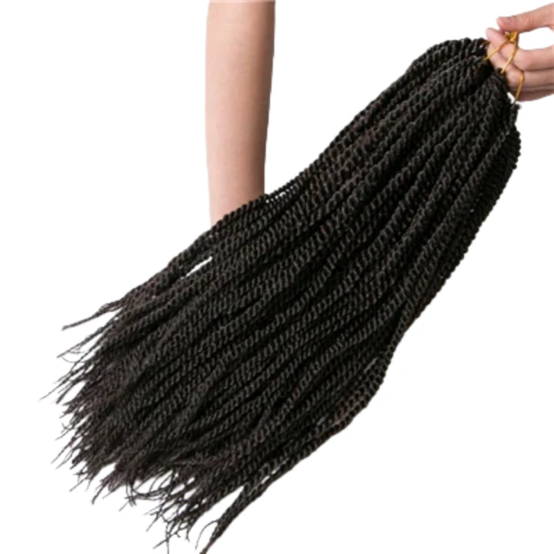 18" Ombre Synthetic Crochet Braids – Senegalese Twist Hair Extensions