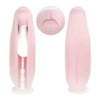 100 cm Long Straight Colourful Wig – Synthetic Heat-Resistant Cosplay / Anime Party Hair