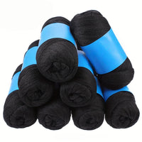 8 Pcs Brazilian Wool Braiding Hair – Acrylic Yarn for Crochet Box Braids, Senegalese Twist & Faux Locs Extensions