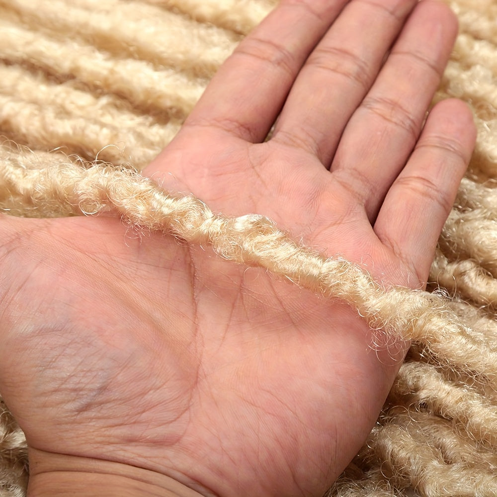 24″ Pre-Looped Faux Locs Crochet Hair – Soft Synthetic Loc Extensions