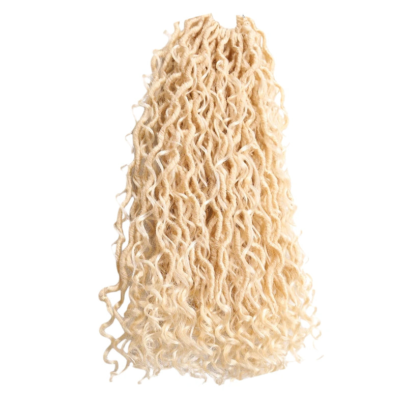 River Locs Crochet Hair Extensions – Curly Faux Locs Braids for Boho / Hippie Style