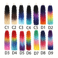 18 Inch Gypsy Goddess Faux Locs – Wavy Crochet Hair Extensions, Synthetic Braiding Hair for Women, Ombre Colour Options