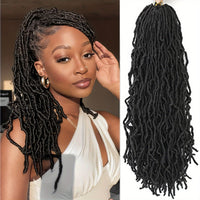 21-Strand 18" Nu Locs Crochet Hair Extensions for Women - Versatile & Easy to Style