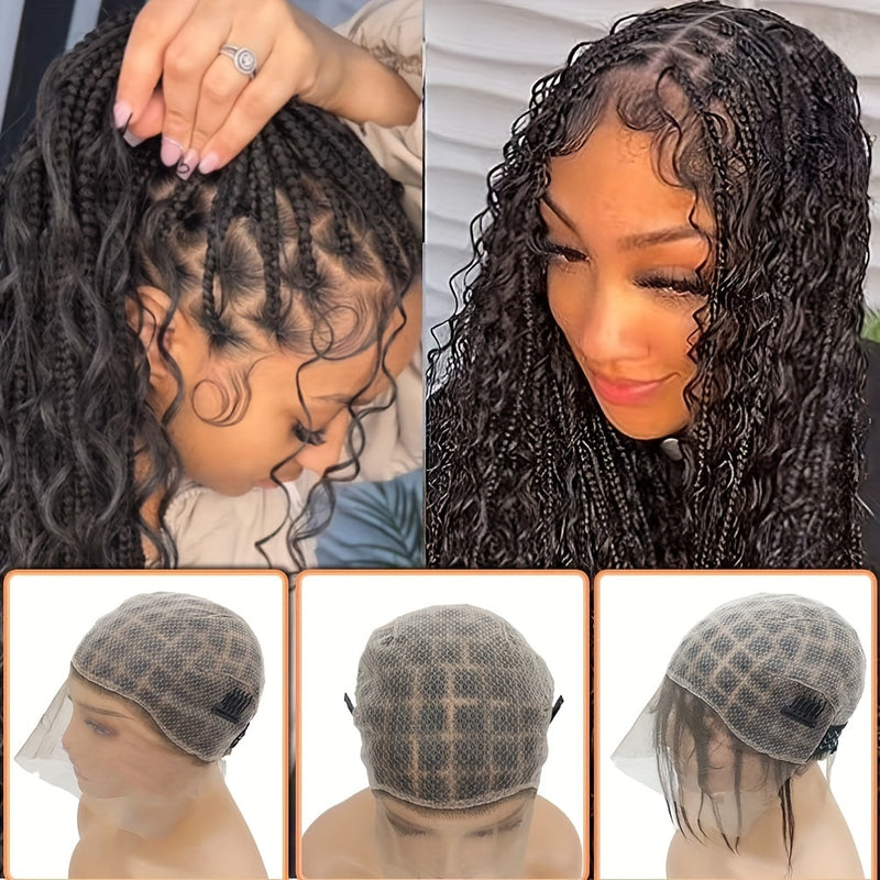 Embroidered Full Double Lace Woven Wig Cap, DIY Wig Cap For Crochet Hair Extensions, Crochet Wig Cap With Baby Hair, Wig Sewing Crochet Wig Cap Square Base