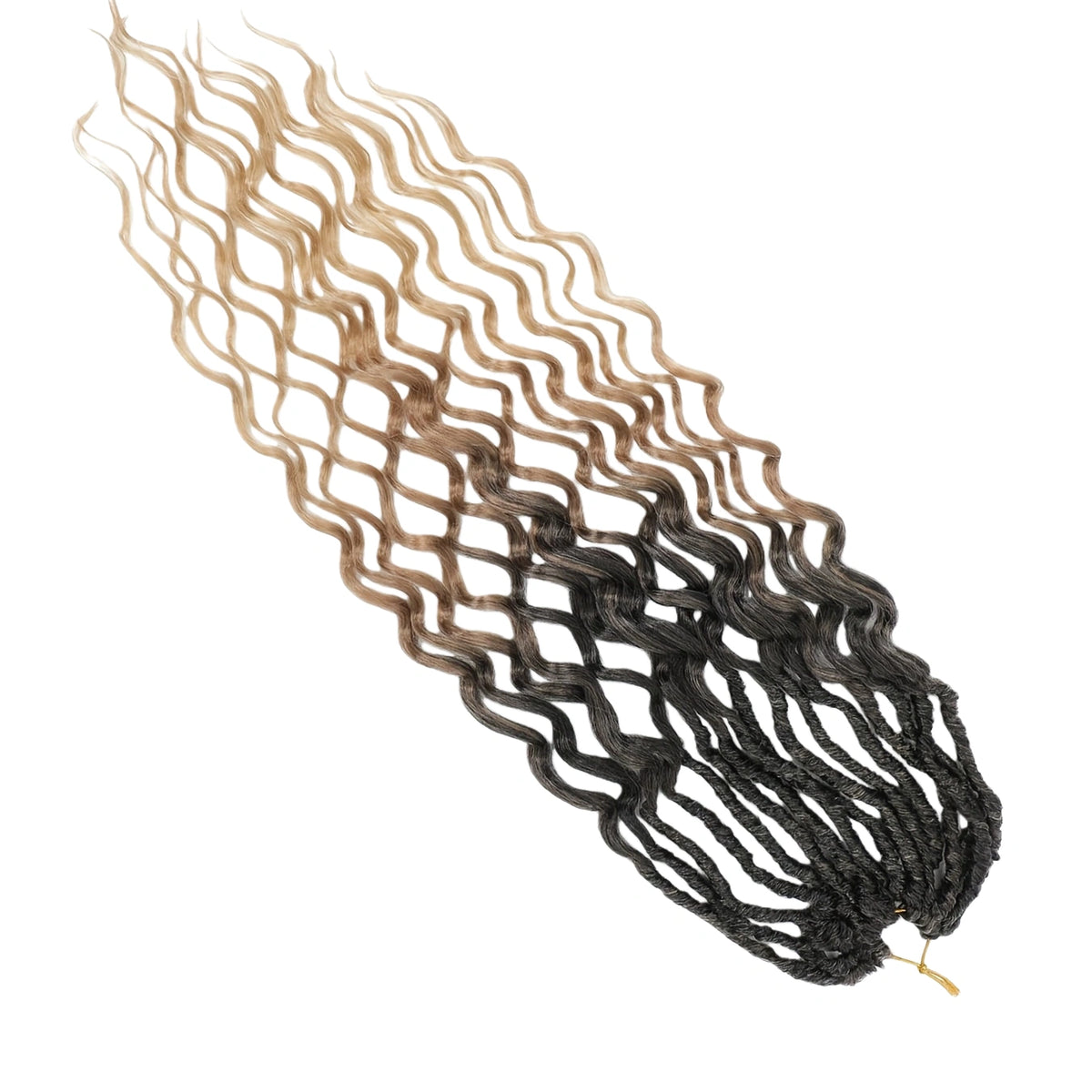 24 Inch Goddess Faux Locs Crochet Hair – Synthetic Boho Curly Braiding Hair Extensions for Women & Girls