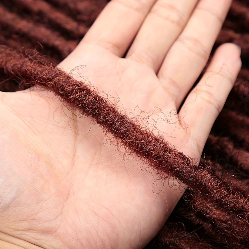 24″ Pre-Looped Faux Locs Crochet Hair – Soft Synthetic Loc Extensions