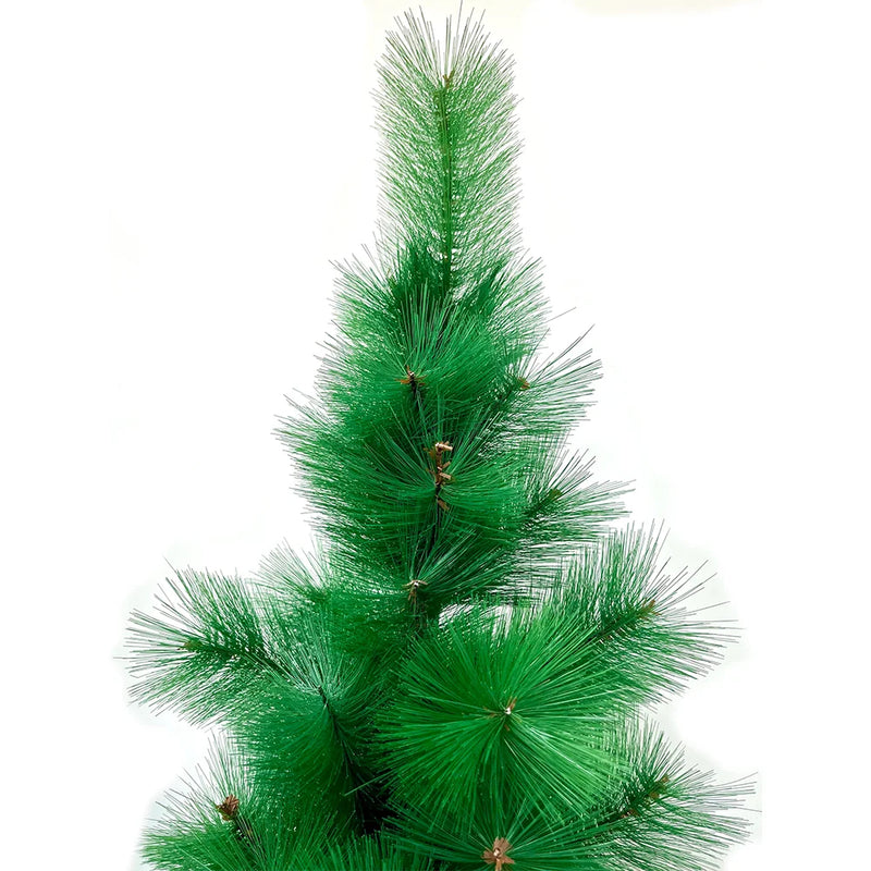 Green Artificial Christmas tree/with white needle leaves/with white snow, thin spruce leaf foam trees, shopping mall, window decoration, Christmas home decoration, 150/180cm