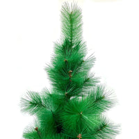 グリーン人工クリスマスツリー/白い針葉付き/白い雪付き、薄いトウヒの葉のフォームツリー、ショッピングモール、窓の装飾、クリスマスホームデコレーション、150/180cm 