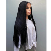 Glueless Micro Braid braided wig on 5x5 HD lace Frontal wig Customizable Tiny braid wig For black women Glueless braid wigs
