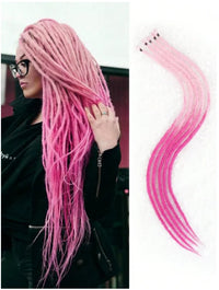 24 Inch Synthetic Dreadlock Extensions | 5 Strands Ombre Hippie Crochet Braids