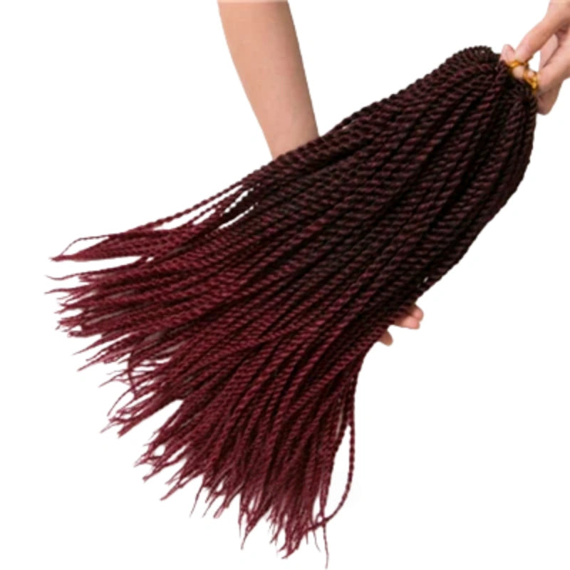 18" Ombre Synthetic Crochet Braids – Senegalese Twist Hair Extensions