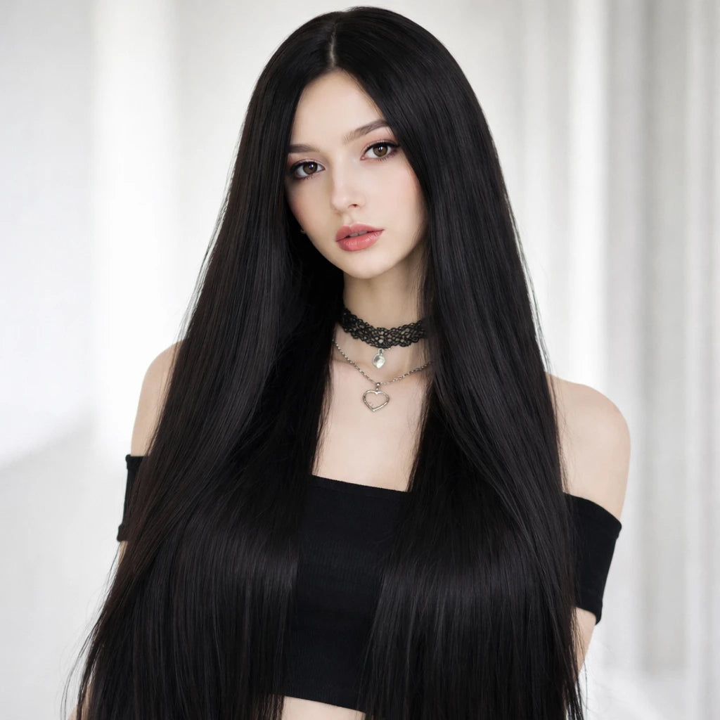 40inch Long Straight Anime Cosplay Wig – Soft, Lightweight & Natural Look