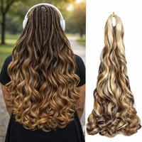 French Curls Braiding Hair Extensions Synthetic Spanish Curl Hair Loose Wave Spiral Curl Braids High Temperature For Black Women