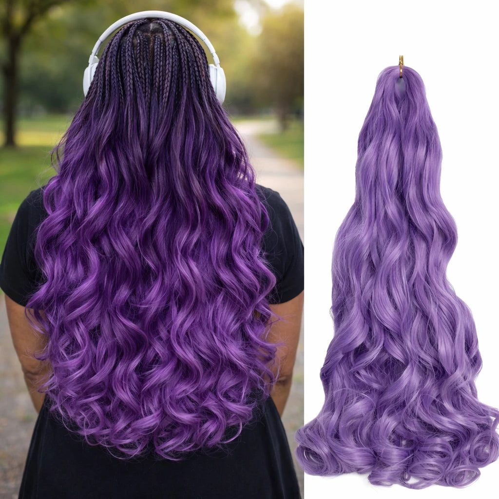 French Curls Braiding Hair Extensions Synthetic Spanish Curl Hair Loose Wave Spiral Curl Braids High Temperature For Black Women