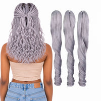 French Curl Braiding Hair 18 Inch – Soft Synthetic Crochet Hair Extensions for Boho Braids