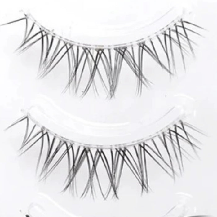 Natural DIY Lash Clusters – Soft Manga Eyelash Segments with Clear Band for Daily Makeup & Doll-Like Eye Look