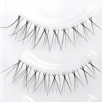 20 Pairs Natural False Eyelashes – Thin Band Handmade Short Wispy Lashes for Daily Makeup & Cosplay