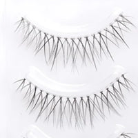 20 Pairs Natural False Eyelashes – Thin Band Handmade Short Wispy Lashes for Daily Makeup & Cosplay