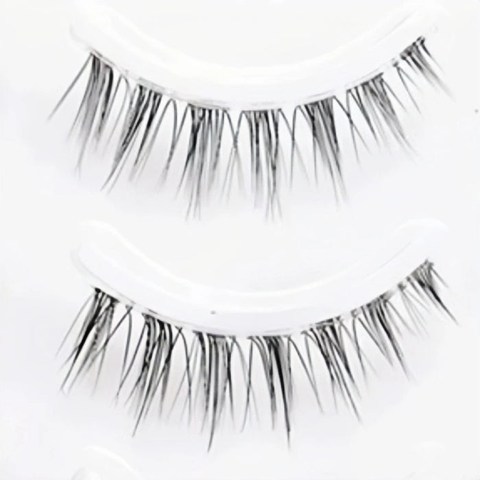 20 Pairs Natural False Eyelashes – Thin Band Handmade Short Wispy Lashes for Daily Makeup & Cosplay