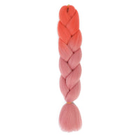 Jumbo Braiding Hair 24inch 100g 2Tone Synthetic Hair Extension Soft Light Yaki High Quality Material Ombre Crochet Braiding Hair