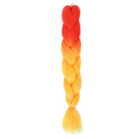 Jumbo Braiding Hair 24inch 100g 2Tone Synthetic Hair Extension Soft Light Yaki High Quality Material Ombre Crochet Braiding Hair