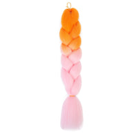 Jumbo Braiding Hair 24inch 100g 2Tone Synthetic Hair Extension Soft Light Yaki High Quality Material Ombre Crochet Braiding Hair