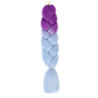 Jumbo Braiding Hair 24inch 100g 2Tone Synthetic Hair Extension Soft Light Yaki High Quality Material Ombre Crochet Braiding Hair
