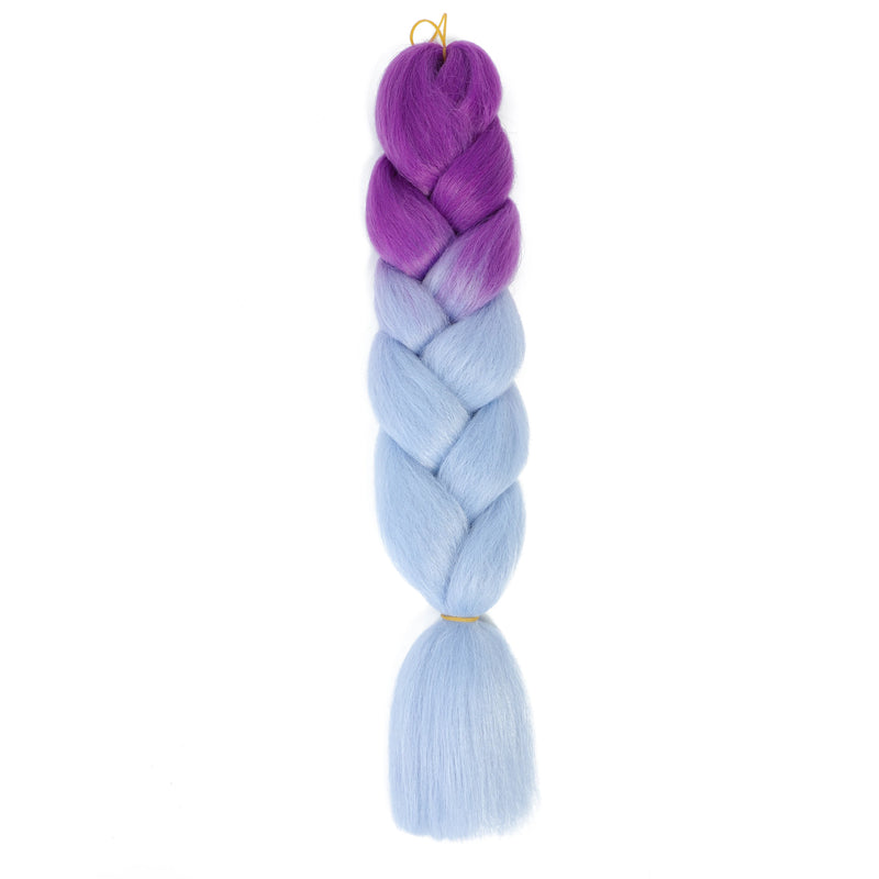 Jumbo Braiding Hair 24inch 100g 2Tone Synthetic Hair Extension Soft Light Yaki High Quality Material Ombre Crochet Braiding Hair