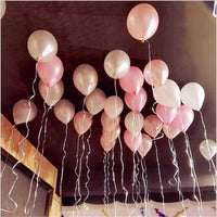 10 ピース/ロット赤、ピンク、白ハートラテックスヘリウム風船誕生日ウェディングパーティーの装飾用品大人の結婚式バレンタインデー