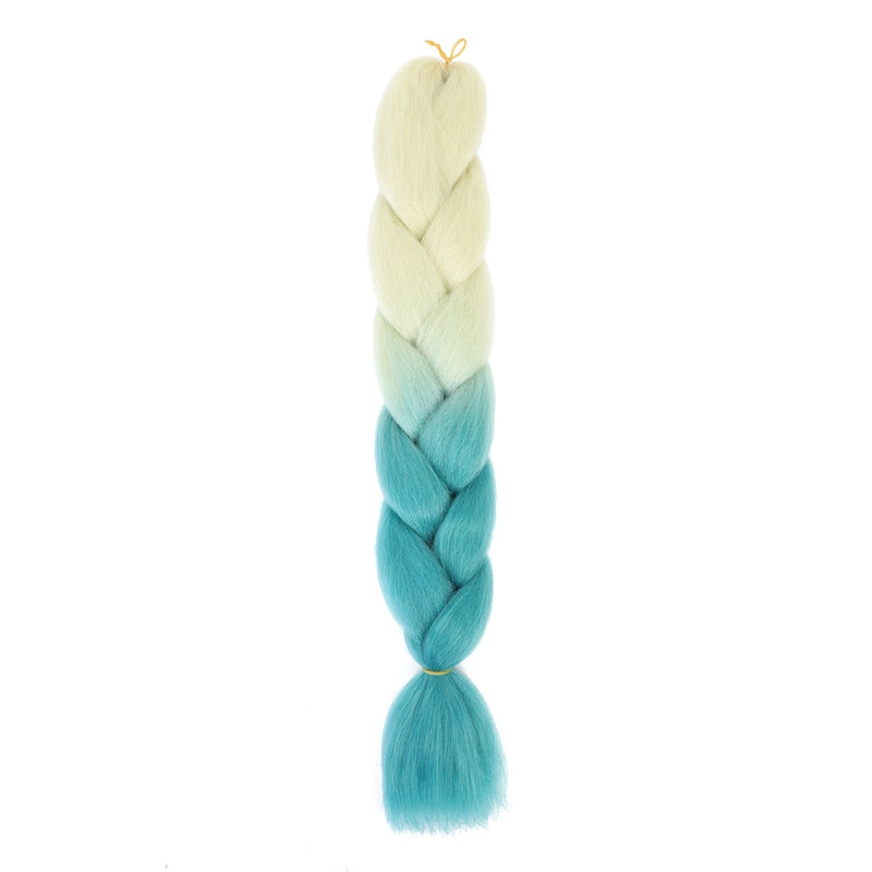Jumbo Braiding Hair 24inch 100g 2Tone Synthetic Hair Extension Soft Light Yaki High Quality Material Ombre Crochet Braiding Hair