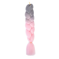 Jumbo Braiding Hair 24inch 100g 2Tone Synthetic Hair Extension Soft Light Yaki High Quality Material Ombre Crochet Braiding Hair