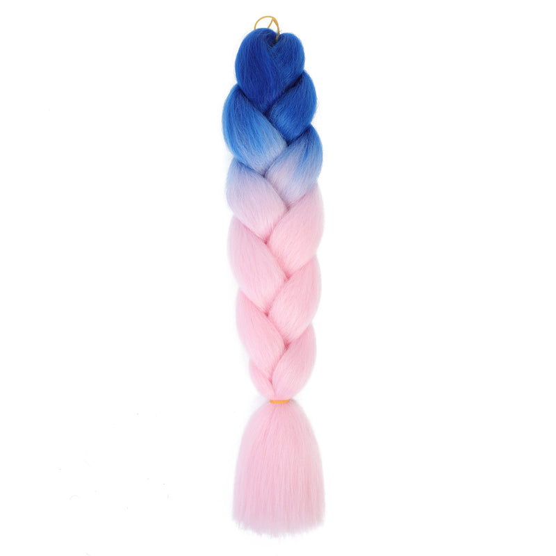 Jumbo Braiding Hair 24inch 100g 2Tone Synthetic Hair Extension Soft Light Yaki High Quality Material Ombre Crochet Braiding Hair