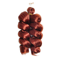 Boho Box Braids Crochet Hair Bob – Black Loose French Curl Synthetic Braids for Women