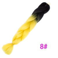 Ombre Synthetic Braiding Hair Extensions Jumbo Braids For Women Braids 24'' 100g Two Tone Ombre Color Pink Black Blue Wholesale