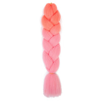 Jumbo Braiding Hair 24inch 100g 2Tone Synthetic Hair Extension Soft Light Yaki High Quality Material Ombre Crochet Braiding Hair