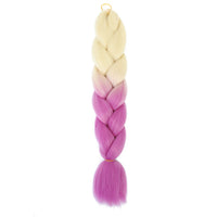 Jumbo Braiding Hair 24inch 100g 2Tone Synthetic Hair Extension Soft Light Yaki High Quality Material Ombre Crochet Braiding Hair