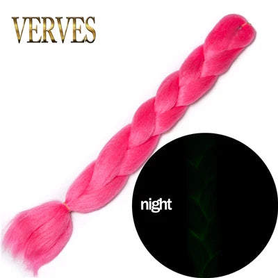 Ombre Synthetic Braiding Hair Extensions Jumbo Braids For Women Braids 24'' 100g Two Tone Ombre Color Pink Black Blue Wholesale
