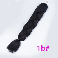 Ombre Synthetic Braiding Hair Extensions Jumbo Braids For Women Braids 24'' 100g Two Tone Ombre Color Pink Black Blue Wholesale