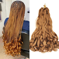 Loose Wave French Curl Braiding Hair – Ombre Pre-Stretched Crochet Hair Extensions for Black Women