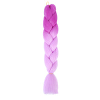 Jumbo Braiding Hair 24inch 100g 2Tone Synthetic Hair Extension Soft Light Yaki High Quality Material Ombre Crochet Braiding Hair