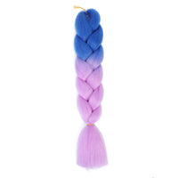 Jumbo Braiding Hair 24inch 100g 2Tone Synthetic Hair Extension Soft Light Yaki High Quality Material Ombre Crochet Braiding Hair