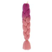 Jumbo Braiding Hair 24inch 100g 2Tone Synthetic Hair Extension Soft Light Yaki High Quality Material Ombre Crochet Braiding Hair