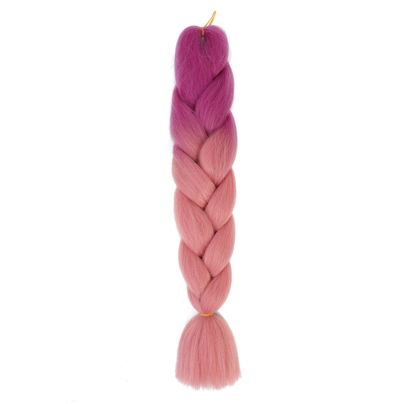 Jumbo Braiding Hair 24inch 100g 2Tone Synthetic Hair Extension Soft Light Yaki High Quality Material Ombre Crochet Braiding Hair