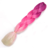 Ombre Synthetic Braiding Hair Extensions Jumbo Braids For Women Braids 24'' 100g Two Tone Ombre Color Pink Black Blue Wholesale