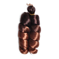 Boho Box Braids Crochet Hair Bob – Black Loose French Curl Synthetic Braids for Women
