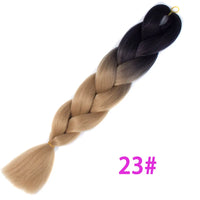 Ombre Synthetic Braiding Hair Extensions Jumbo Braids For Women Braids 24'' 100g Two Tone Ombre Color Pink Black Blue Wholesale