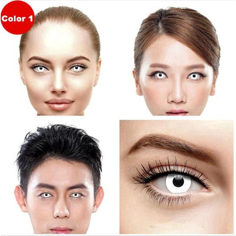 Cosplay Color Contact Lenses PURE Series Makeup Halloween Beauty Contact Lenses Eye Cosmetic Color Lens Eyes